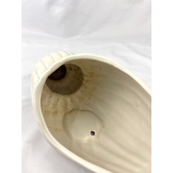Vintage Fitz & Floyd Seashell Planter Vase MCM Cottagecore Ceramic Japan 17" - Picture 5 of 16